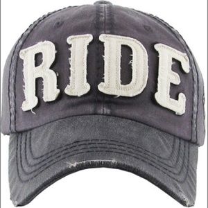 RIDE Distressed Baseball Cap